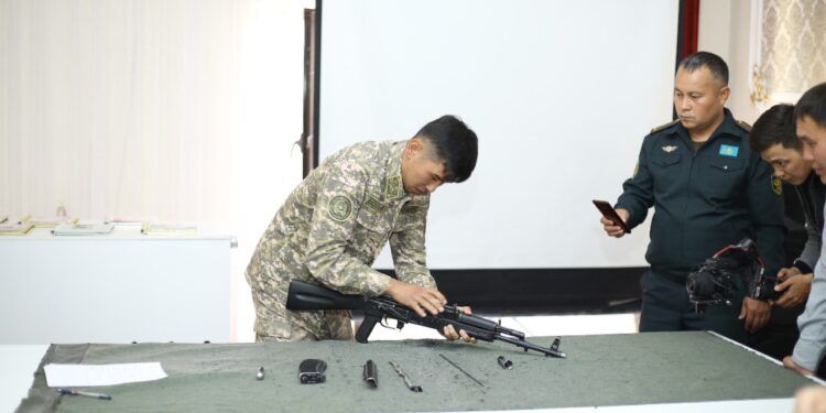 Түркістан: Жас сарбаз сыныптары арасындағы әскери-патриоттық сайысы өтті