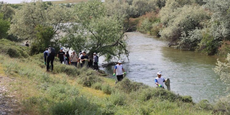 Түркістан облысында «Таза Қазақстан» акциясы аясында тазалық жұмыстары жалғасуда.