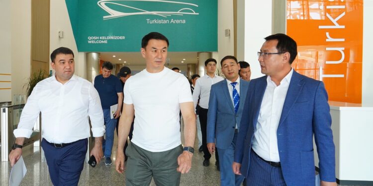 UEFA-ның халықаралық талаптарына сәйкес «Turkestan-Arena» стадионы.