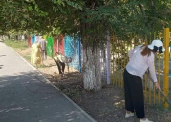 ОТЫРАР АУДАНЫНЫҢ БАРЛЫҚ ЕЛДІ МЕКЕНДЕРДЕ ТАЗАЛЫҚ ЖҰМЫСТАРЫ ЖҮРГІЗІЛДІ.
