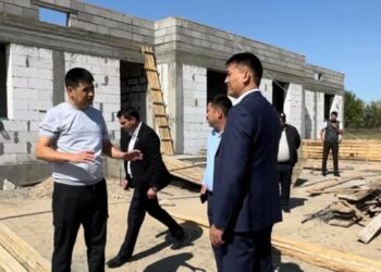 САУРАНДА ЖАҢА ТҰРҒЫН ҮЙЛЕРДІҢ ҚҰРЫЛЫСЫ ЖҮРГІЗІЛІП ЖАТЫР