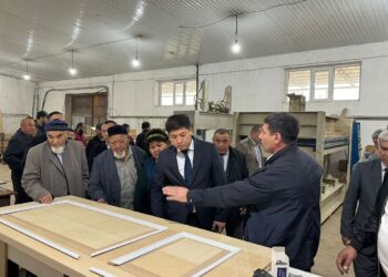 САУРАН АУДАНЫНДА ЖЫЛЫНА 150 МЫҢ ДАНА ЕСІК ДАЙЫНДАЙТЫН ЦЕХ ІСКЕ ҚОСЫЛДЫ