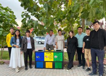 ТҮРКІСТАН: ОРДАБАСЫДА ЖАСТАР ҚОҚЫСТАРДЫ СҰРЫПТАУҒА АРНАЛҒАН ЖӘШІКТЕР ОРНАЛАСТЫРДЫ.