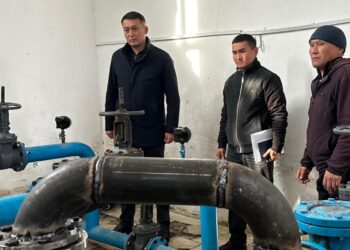 АУДАН ӘКІМІ СУ ҚҰБЫРЛАРЫНЫҢ АҒЫМДАҒЫ ЖӨНДЕУ ЖҰМЫСТАРЫН ТЕКСЕРДІ.