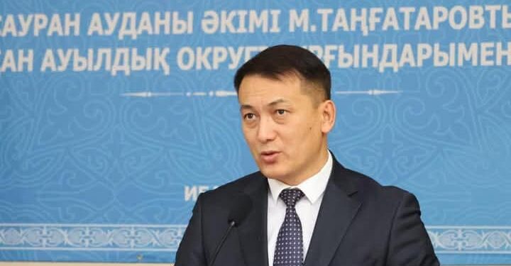 САУРАН АУДАН ӘКІМІ ЖАҢА ИҚАНДЫҚ ТҰРҒЫНДАРМЕН ЕСЕПТІ КЕЗДЕСУІН ӨТКІЗДІ.