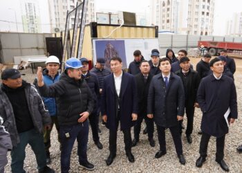 ДАРХАН САТЫБАЛДЫ ҚАЗАҚ-КОРЕЙ БІРЛЕСКЕН БІЛІМ ОРДАСЫНЫҢ ҚҰРЫЛЫС АЛАҢЫНДА БОЛДЫ