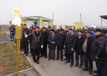 ТҮРКІСТАН ОБЛЫСЫ, КЕЛЕС АУДАНЫНДА ҚУАТЫ АРТҚАН «АБАЙ» ГАЗ ТАРАТУ СТАНЦИЯСЫ ІСКЕ ҚОСЫЛДЫ
