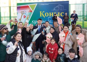 ТҮРКІСТАНДА ТӘУЕЛСІЗДІК КҮНІ МЕРЕКЕСІ ҚАРСАҢЫНДА 500-ДЕН АСА ОТБАСЫ БАСПАНАЛЫ БОЛДЫ