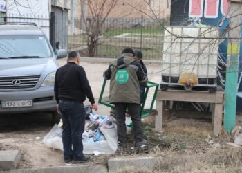 ТҮРКІСТАН:  САРЫАҒАШТА ТАЗАЛЫҚ ЖҰМЫСТАРЫ ТҰРАҚТЫ ТҮРДЕ ЖҮРГІЗІЛУДЕ.