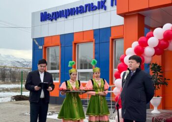 ТҮЛКІБАС АУДАНЫНДА ЖАҢА МЕДИЦИНАЛЫҚ ПУНКТ ПАЙДАЛАНУҒА БЕРІЛДІ.