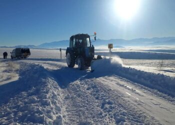 ТҮРКІСТАН: ОБЛЫСТЫҚ МАҢЫЗЫ БАР ЖОЛДАРДЫ ҚАРДАН ТАЗАЛАУ ЖҰМЫСТАРЫ ЖАЛҒАСУДА.