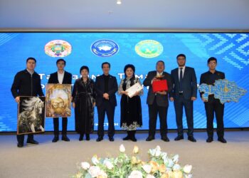 ТҮРКІСТАНҒА ЖАМБЫЛ ОБЛЫСЫНАН «ДОСТЫҚ КЕРУЕНІ» КЕЛДІ.