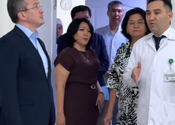 ҚАЗАҚСТАН РЕСПУБЛИКАСЫНЫҢ ДЕНСАУЛЫҚ САҚТАУ ВИЦЕ-МИНИСТРІ ТҮРКІСТАН ОБЛЫСЫНЫҢ АКУШЕРЛІК-ГИНЕКОЛОГИЯЛЫҚ ҚЫЗМЕТІМЕН ТАНЫСТЫ.