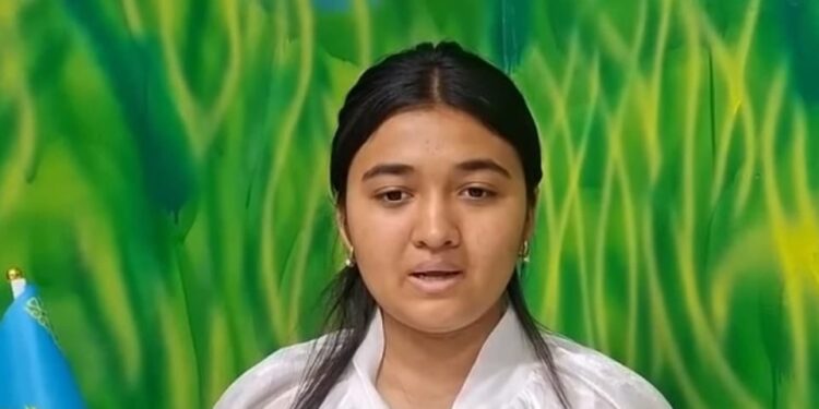 Сауран ауданы білім бөліміне қарасты.Өзбекәлі Жәнібеков Атындағы Жом, Қазақстан Республикасының Мемлекеттік рәміздер күні