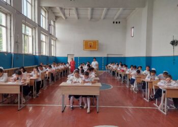 Сауран ауданы білім бөліміне қарасты. Бабайқорған жалпы білім беретін мектебінде 26 мамыр күні қазақ тілі пәнінен аралық емтихан басталды.