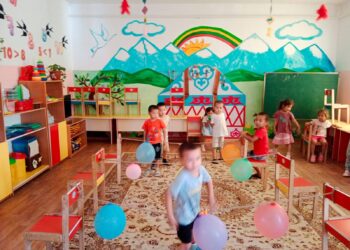 Сәуле балабақшасында,Түрлі түсті шарлар атты шара өтті.