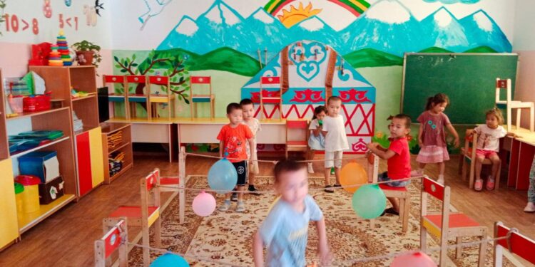 Сәуле балабақшасында,Түрлі түсті шарлар атты шара өтті.