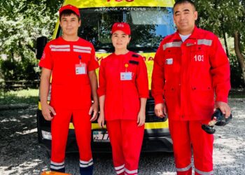 Келес ауданында жедел жәрдем бригадасы көлік ішінде жүкті әйелді сәтті босандырып алды.