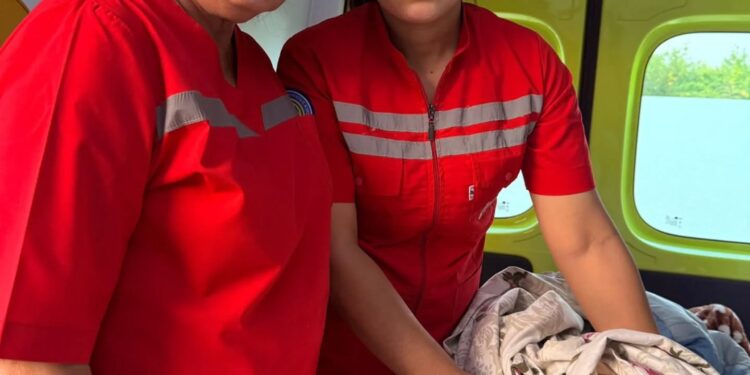 Фельдшерлік бригаданың кәсіби көмегі ана мен сәбидің өмірін аман сақтады .