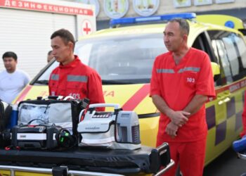 Жедел жәрдем бөлімшесіне жаңа заманауи медициналық құрылғылар берілді.