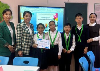 5-7 сыныптар арасында “Топжарған” атты сайыс сабағы ұйымдастырылды.