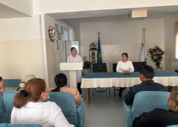 Бәйдібек аудандық орталық ауруханасында психолог мамандары медицина қызметкерлеріне психикалық денсаулық бойынша семинар тренинг өткізді.