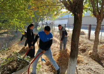 «Таза Қазақстан» акциясы аясында тазалық жұмыстары өтті.